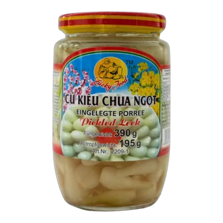Lucky Food – Eingelegte Lauchknollen süß-sauer (Củ Kiệu Chua Ngọt) 340g