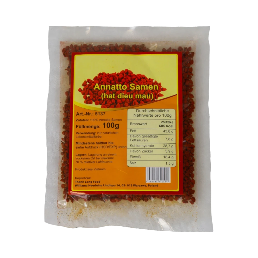 Thanh Long Food – Annatto Seeds (Hạt Điều Màu) 100g