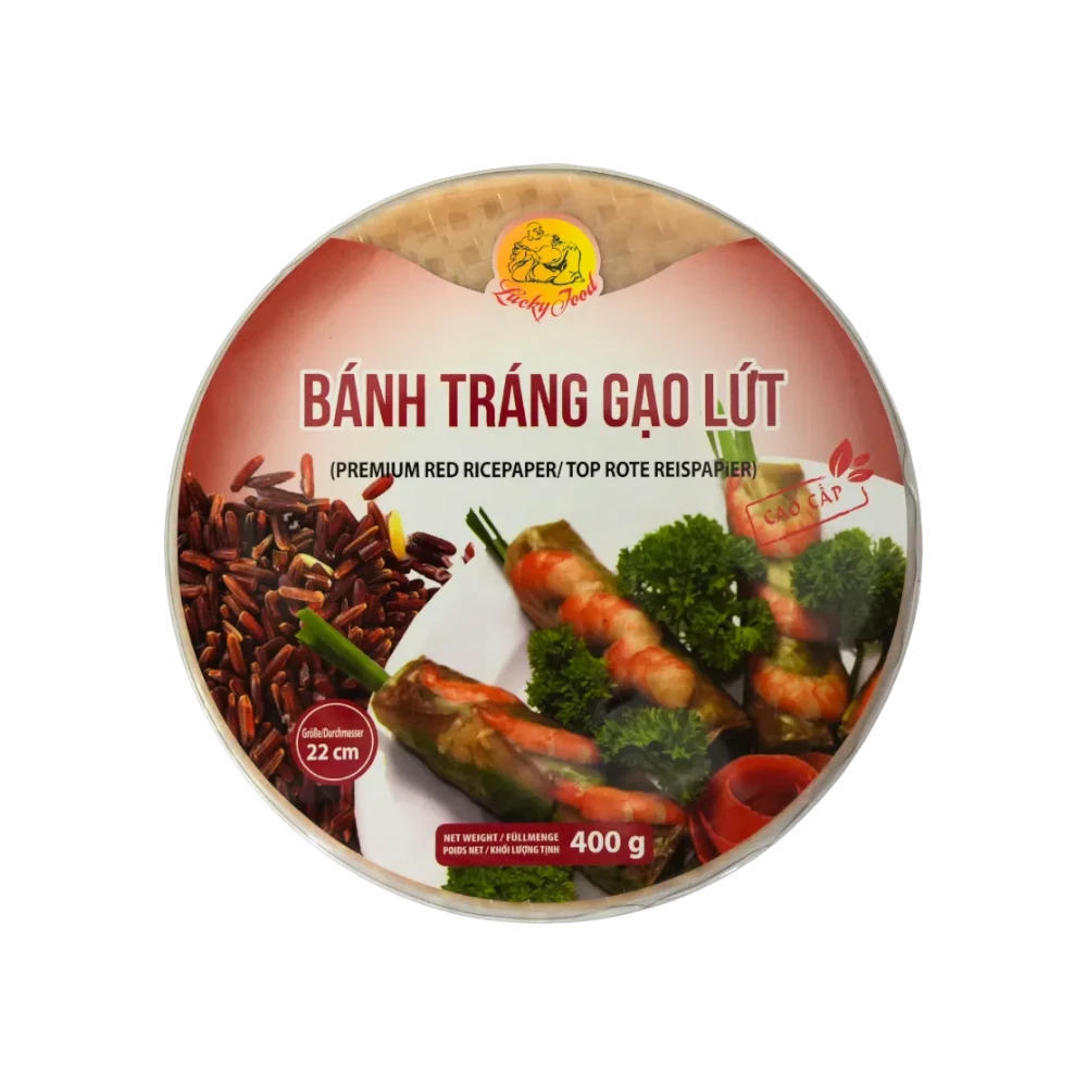 Lucky Food – Red Rice Paper (Bánh Tráng Gạo Lứt) 400g