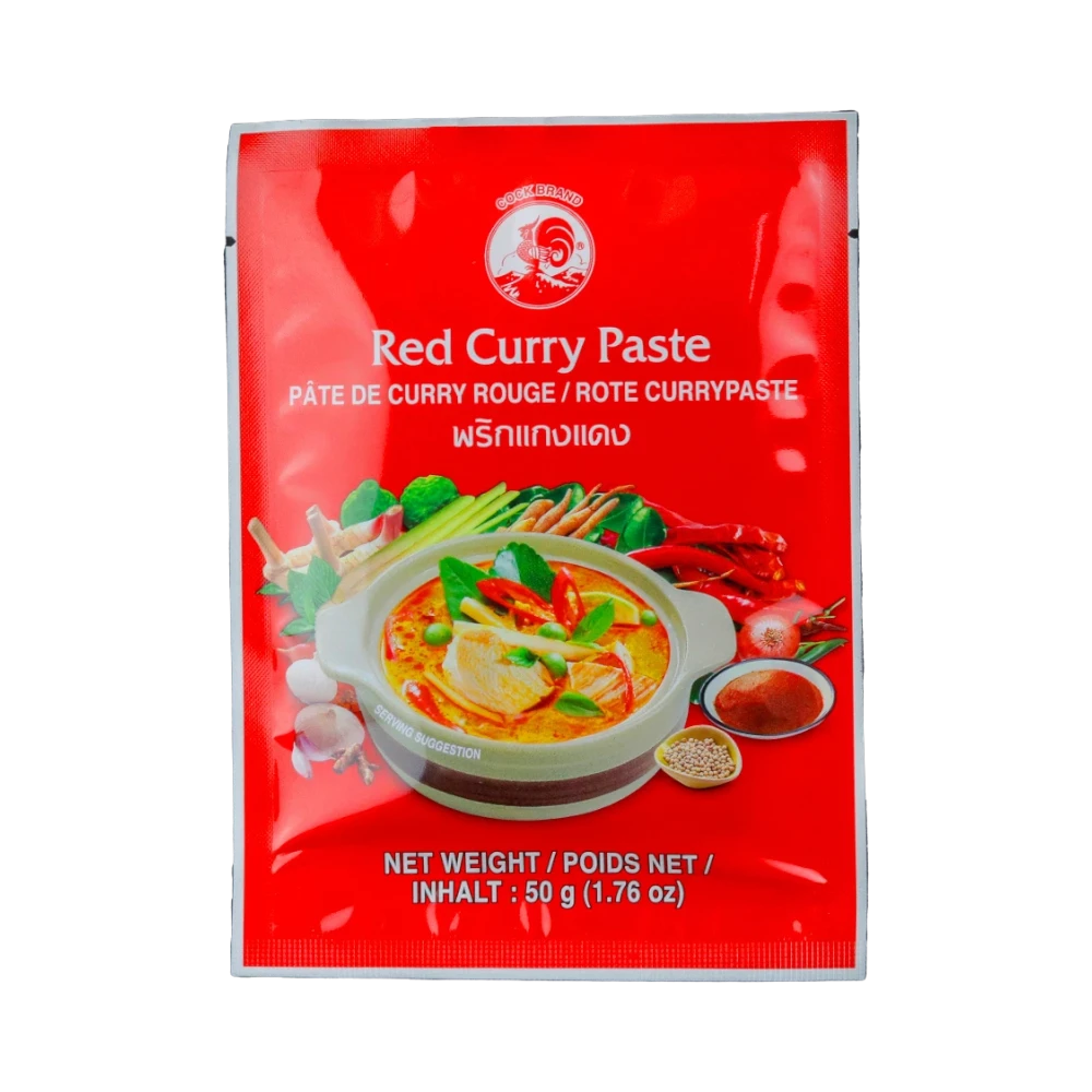 Cock Brand – Rote Currypaste (Cà Ri Đỏ) 50g