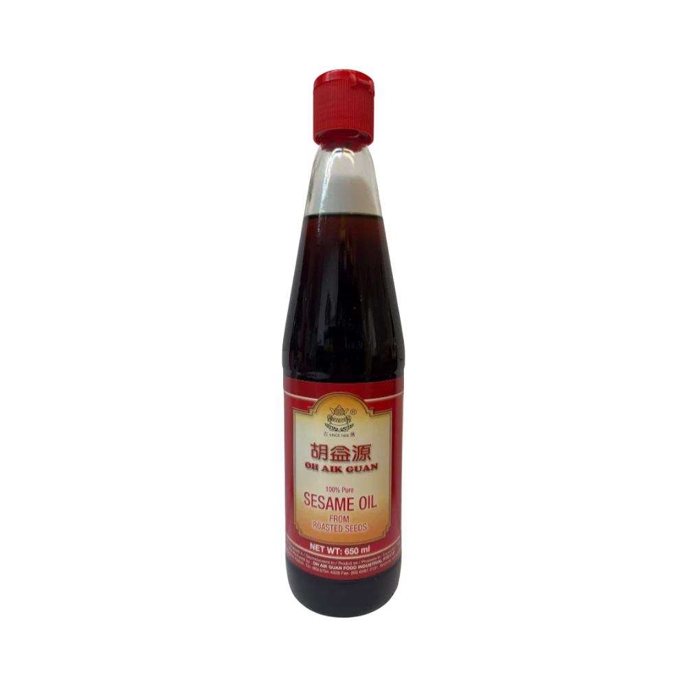 Oh Aik Guan – Pure Sesame Oil (Dầu Mè Nguyên Chất) 650ml