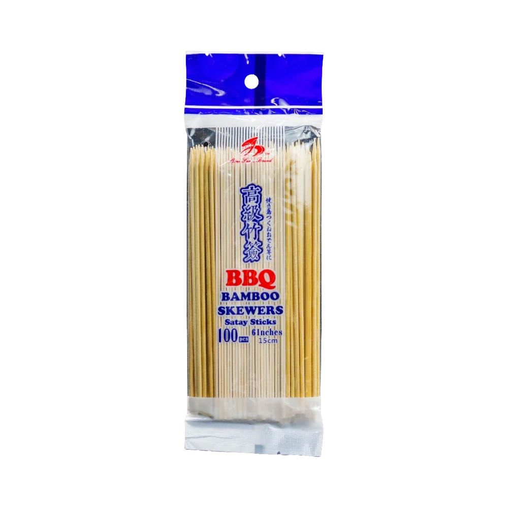 Ace Star Brand – BBQ Bamboo Skewers (Que Tre Nướng) 100 pieces 15 cm