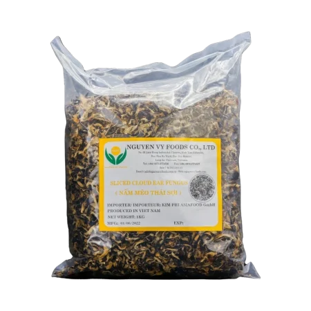 Nguyen Vy Foods – Mu-Err-Pilze in Streifen (Nấm Mèo Thái Sợi) 1kg