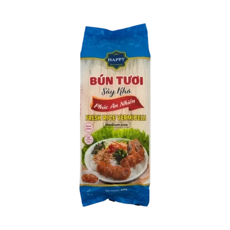 Happy – Getrocknete Reisnudeln 1 mm (Bún Khô 1 mm) 400g