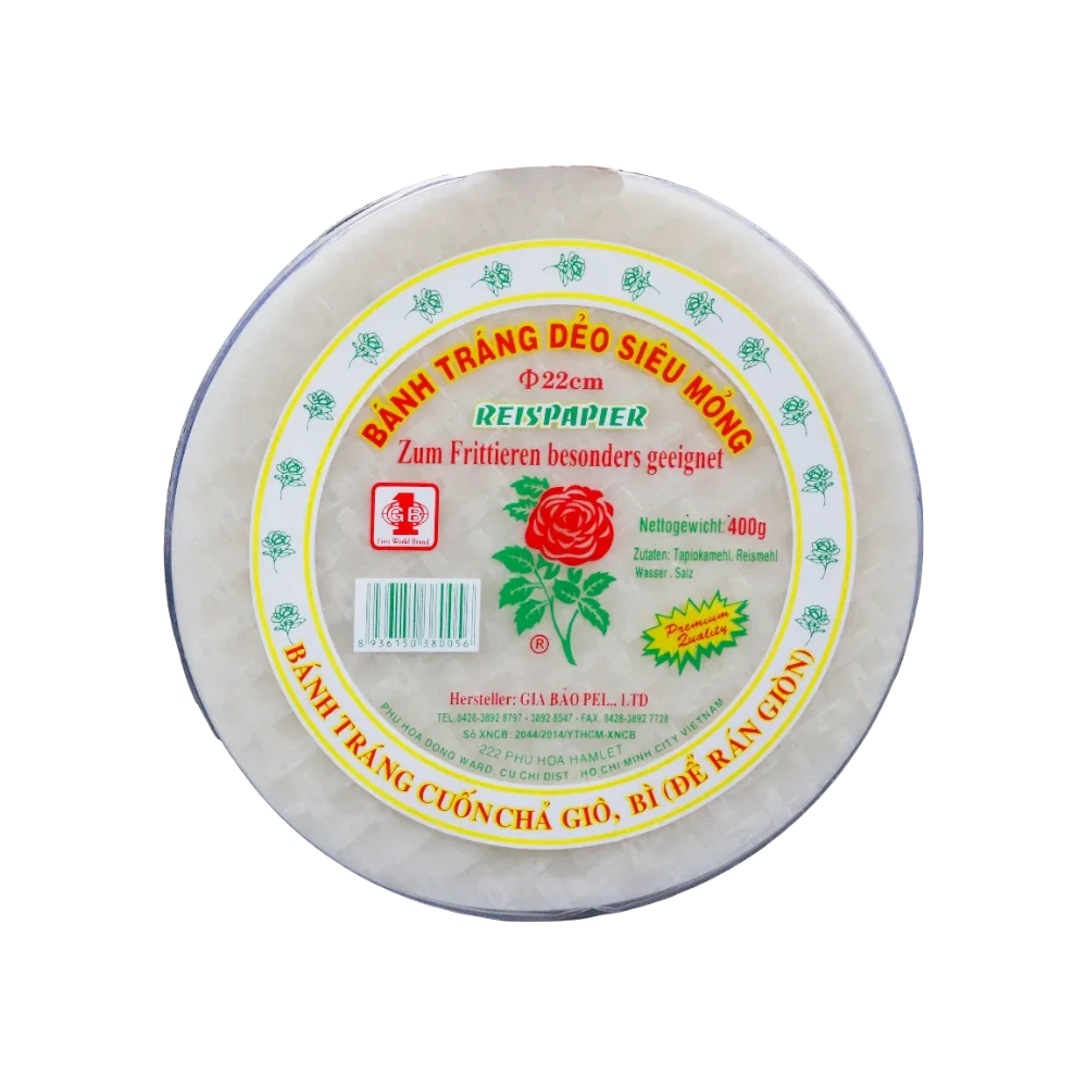 Gia Bao – Rice paper for deep frying (Bánh Tráng Chiên) 400g