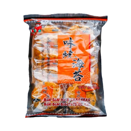 Bin Bin – Reiscracker Seetang scharf (Bánh Gạo Rong Biển Cay) 135g
