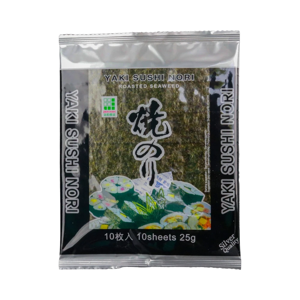 JH Foods – Yaki Sushi Nori Silver Quality (Rong Biển Sushi Bạc) 25g