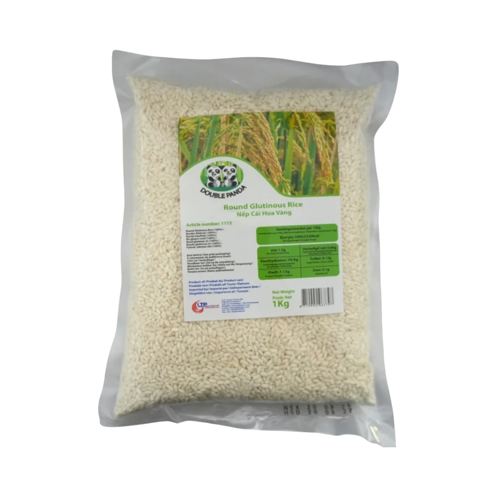 Double Panda – Round Sticky Rice (Nế Cái Hoa Vàng) 1kg