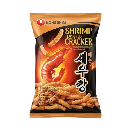 Nongshim – Scharfe Garnelen-Cracker (Bánh Phồng Tôm Cay) 75g
