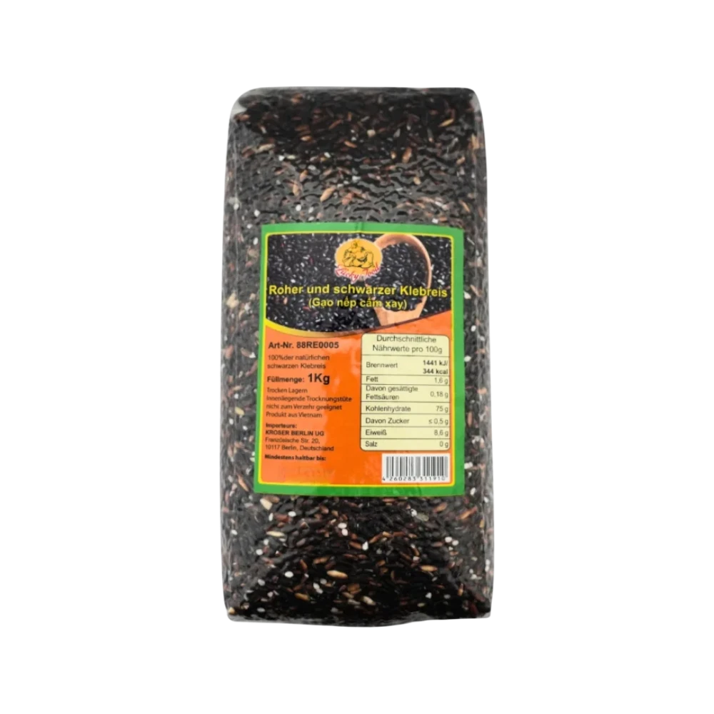 Lucky Food – Schwarzer Klebreis (Gạo Nếp Than) 1kg