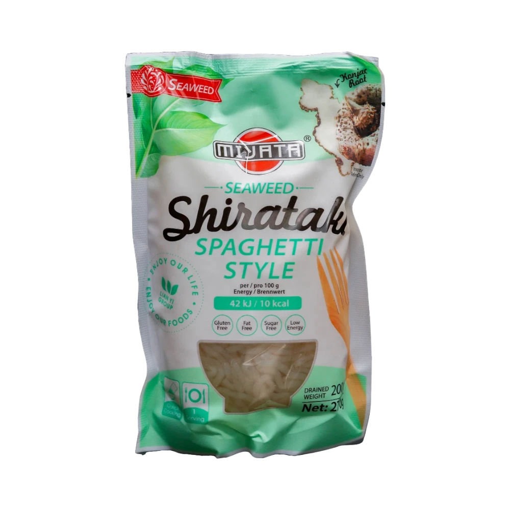 Miyata – Shirataki-Nudeln Seetang Spaghetti-Art (Mì Shirataki Rong Biển) 270g