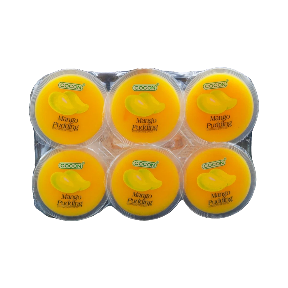 Cocon – Mangopudding mit Nata de Coco (Bánh Flan Xoài Thạch Dừa) 6×80g