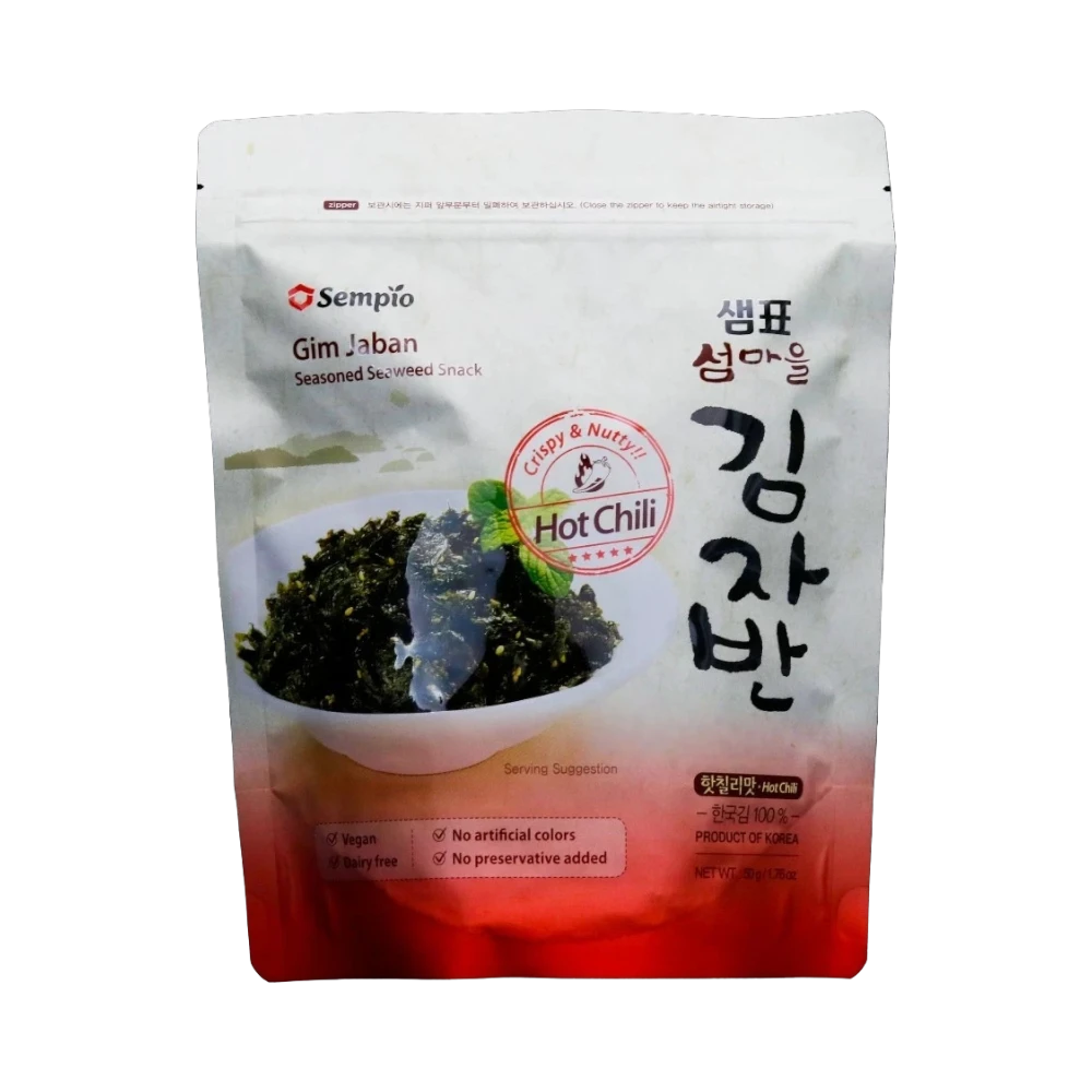 Sempio – Gewürzter Seetang-Snack Hot Chili (Rong Biển Tẩm Vị Ớt Cay) 50g