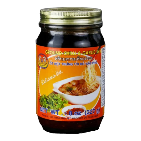 Double Seahorse – Ground Chili & Garlic in Oil (Ớt Tỏi Xay Dầu) 227g
