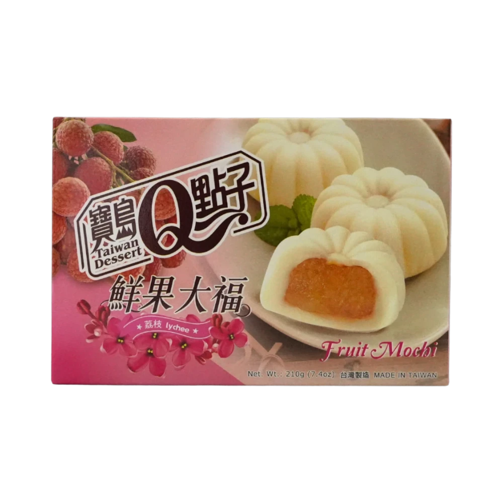 Taiwan Dessert Q – Frucht-Mochi Litschi (Bánh Mochi Vải) 210g