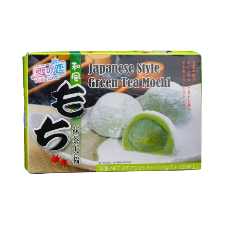 Yuki Love – Mochi Grüntee (Bánh Mochi Trà Xanh) 210g