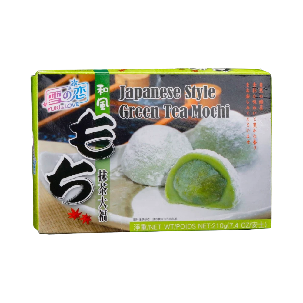 Yuki Love – Mochi Grüntee (Bánh Mochi Trà Xanh) 210g