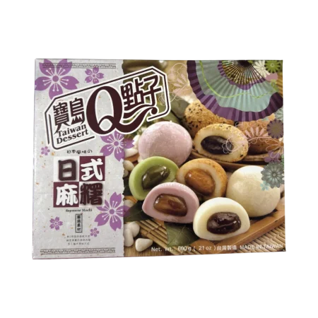 Taiwan Dessert Q – Mochi-Sortiment (Bánh Mochi Tổng Hợp) 600g