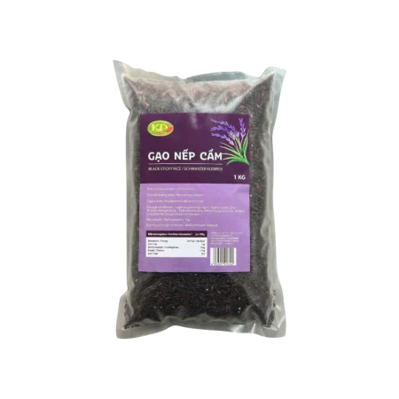 Kim Phi Asia Food – Black Sticky Rice (Gạo Nếp Cẩm) 1kg
