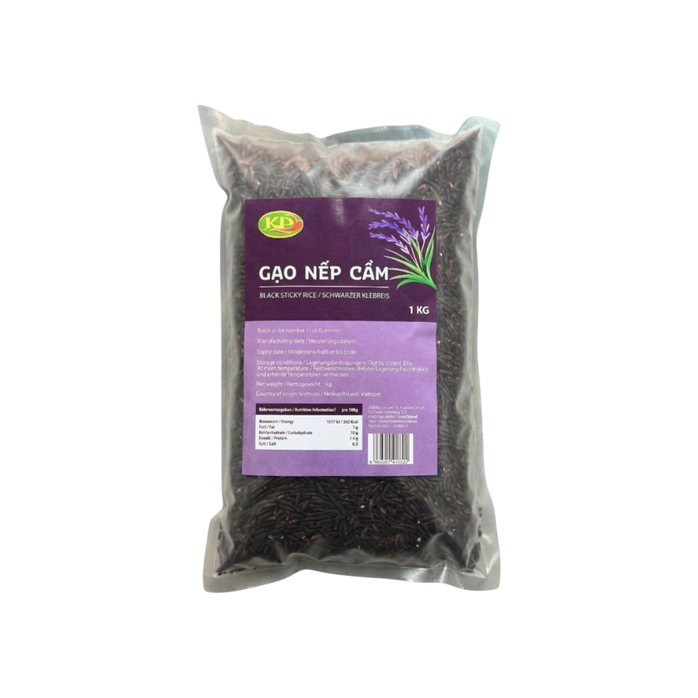 Kim Phi Asia Food – Schwarzer Klebreis (Gạo Nếp Cẩm) 1kg