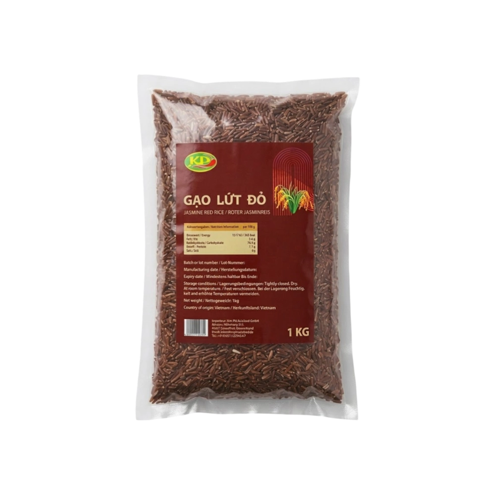 Kim Phi Asia Food – Red Brown Rice (Gạo Lứt Đỏ) 1kg
