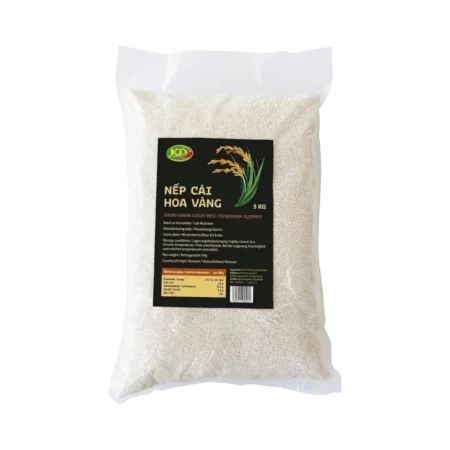 Kim Phi Asia Food – Rundkorn Klebreis (Gạo Nếp Cái Hoa Vàng) 5kg