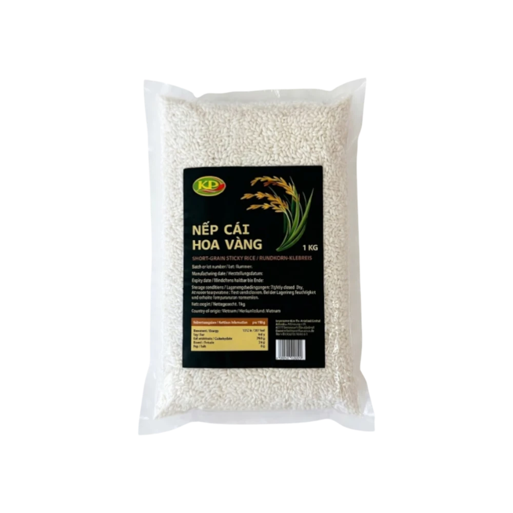 Kim Phi Asia Food – Round Grain Sticky Rice (Gạo Nếp Cái Hoa Vàng) 1kg