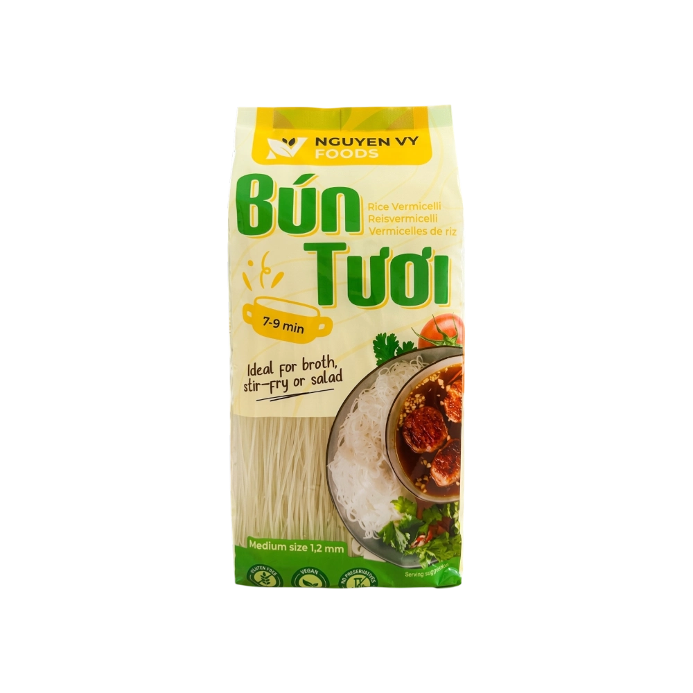 Nguyen Vy – Rice Noodles (Bún Tươi) 1.2mm 500g